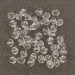 preciosa bicone 4 mm - crystal transparant