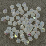 preciosa bicone 4 mm - white opal ab