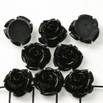 rose 15 mm - black