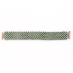 right angle weave armband - azure