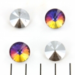 Czech rivoli 14 mm - crystal vulcano