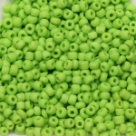 seed beads 12/0 frosted opaque - light  green