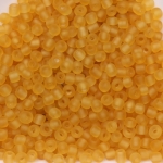 seed beads 12/0 frosted transparent - beige matte