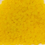 seed beads 12/0 frosted transparent - yellow matte