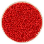 miyuki seed beads 15/0 - opaque matte red