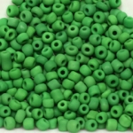 rocailles 8/0 frosted opaque - groen mat