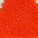 seed beads 8/0 transparent - orange