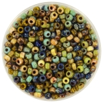 miyuki seed beads 8/0 - mix picasso nature