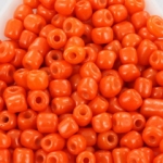 seed beads 6/0 opaque - orange