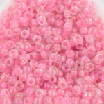 seed beads 8/0 ceylon - pink