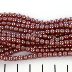 Preciosa pearls 4 mm - pearlescent red