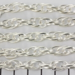 chain oval overflowing 7 mm - silver