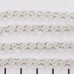 chain oval 4 mm - silver