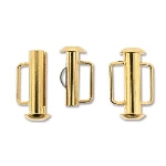 slide clasp magnetic gold plated - 16.5 mm
