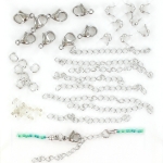 set for clasp closure - stainless steel silver