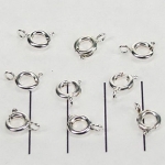 spring ring clasp - silver 6 mm