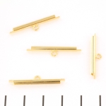 Miyuki slide end tubes voor delica's - goud 25 mm