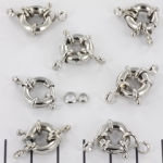 boeislotje - 12 mm zilver