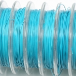steel wire 10 meter bobbin - turquoise