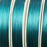 steel wire 10 meter bobbin - dark turquoise