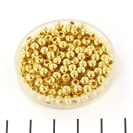 metalen spacer kraal - goud 4 mm