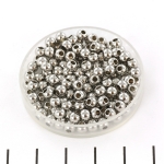 stainless steel bead spacer - silver 4 mm