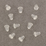 earring stopper 5 mm - transparant