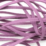 imitation suede lace - light lilac purple