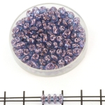superduo 2.5 x 5 mm - luster transparant amethyst