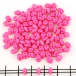 superduo 2.5x5 mm - pearl shine hot neon pink