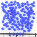 superduo 2.5 x 5 mm - blauw sapphire mat