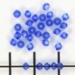 swarovski xilion bicone 3 mm - sapphire