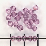 swarovski xilion bicone 4 mm - light amethyst