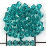 swarovski xilion bicone 4 mm - blue zircon