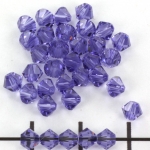 swarovski xilion bicone 4 mm - tanzanite