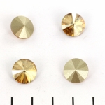 swarovski rivoli 12 mm - crystal golden shadow