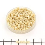 Tsjechisch facet rond 3 mm - luster iris antique beige