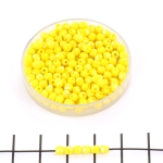 Tsjechisch facet rond 3 mm - luster opaque yellow