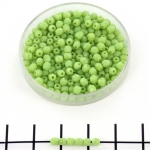 Tsjechisch facet rond 3 mm - opaque light olivine