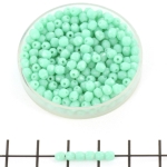 Tsjechisch facet rond 3 mm - opaque turquoise