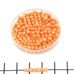 Tsjechisch facet rond 3 mm - powdery orange