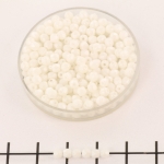 Tsjechisch facet rond 3 mm - powdry pastel white