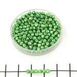 Tsjechisch facet rond 3 mm - saturated metallic kale