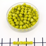 Tsjechisch facet rond 4 mm - opaque olivine