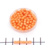 Tsjechisch facet rond 4 mm - powdery orange