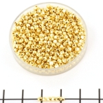Tsjechisch facet rond 2 mm - 24kt gold plate