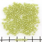 Czech faceted round 2 mm - luster olivine