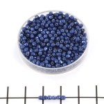 Tsjechisch facet rond 2 mm - saturated metallic evening blue