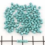 Czech faceted round 2 mm - saturated metallic island paradise