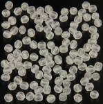 Tsjechisch facet rond 4 mm - matte crystal